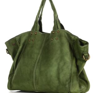 marco mazzini torebka designerska shopper bag vera pelle skóra zielony