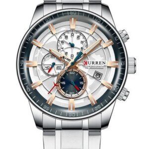 zegarek męski curren 8362 (zc017b) chronograf +box