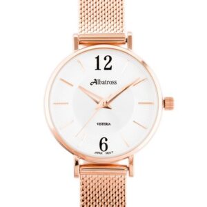 zegarek damski albatross abbc16 (za543e) rose gold / silver