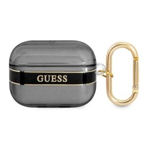 guess  guaphhtsk airpods pro cover czarny/black strap collection