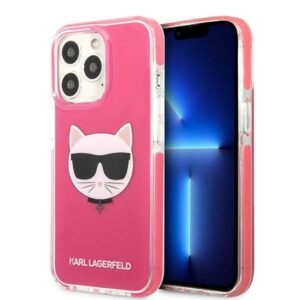 karl lagerfeld klhcp13xtpecpi iphone 13 pro max 6,7" hardcase fuksja/fuschia choupette head