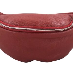 torebka damska saszetka / nerka - casual - czerwona