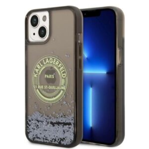 karl lagerfeld klhcp14mlcrsgrk iphone 14 plus 6,7" czarny/black hardcase liquid glitter rsg