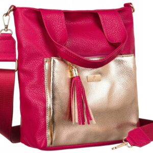 elegancka, mała shopperka ze skóry ekologicznej — peterson