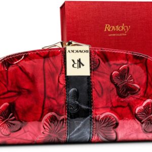 elegancki, skórzany portfel damski na karty — rovicky