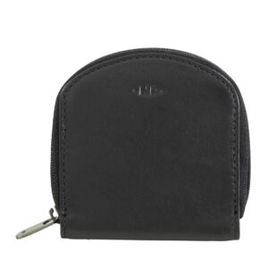 nuvola pelle coin purse in soft leather nappa coin tray well shape with zipper around