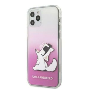 karl lagerfeld klhcp12lcfnrcpi iphone 12 pro max 6,7" różowy/pink hardcase choupette fun