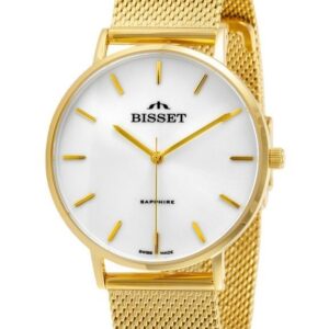 zegarek damski bisset bsbf33 (zb579h) - szafirowe szkło