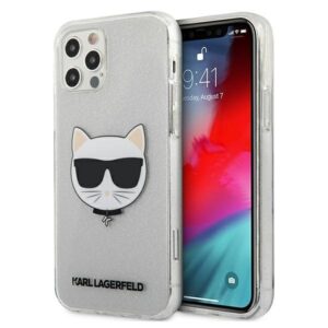 karl lagerfeld klhcp12lchtugls iphone 12 pro max 6,7" srebrny/silver hardcase glitter choupette