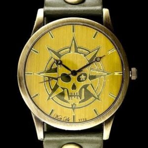 zegarek damski tayma - retro punk 32 - oliwka (zx594c)