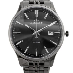 zegarek męski bisset bsdf383 (zb094d) - szafirowe szkło