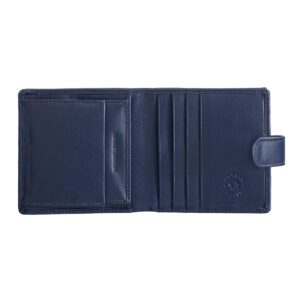 nuvola pelle clip men's wallet small compact in nappa leather clip button with coin pocket and card slots