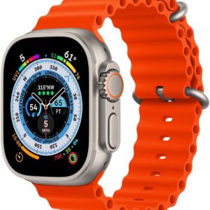 uniwersalny zegarek smartzegarekes model f8-orange (44x46mm)
