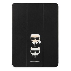 karl lagerfeld klfc12okck ipad 12.9" pro 2021 book cover czarny/black saffiano karl &choupette