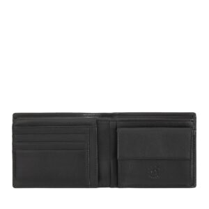 nuvola pelle men's classic wallet in soft genuine nappa leather with coin pocket purse and card holder