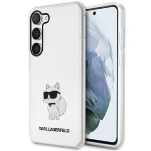 karl lagerfeld klhcs23shnchtct s23 s911 transparent hardcase ikonik choupette