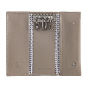 nuvola pelle real leather key case holder wallet with 6 hooks for long keys armoured door