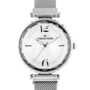 zegarek damski jordan kerr - l1006 (zj942a) silver magnetyczne zapięcie