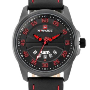 zegarek męski naviforce - nf9124 (zn055e) + box - black/red
