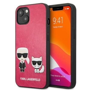karl lagerfeld klhcp13spcuskcp iphone 13 mini 5,4" fuksja/fuchsia hardcase ikonik karl & choupette