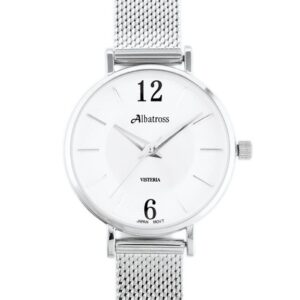 zegarek damski albatross abbc16 (za543c) silver / silver
