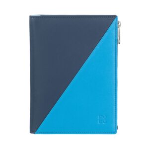 dudu travel passport rfid wallet document holder in leather with side zip suitable block notes a6