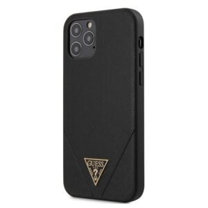 guess guhcp12lvsatmlbk iphone 12 pro max 6,7"  czarny/black hardcase saffiano