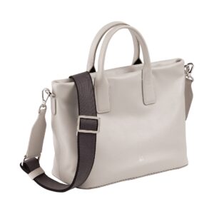 dudu tote bag for women in soft leather, small medium handbag with shoulder strap, zipper bag elegant coloured bag
