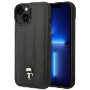karl lagerfeld klhcp14mpsqpk iphone 14 plus 6,7" hardcase czarny/black puffy ikonik pin