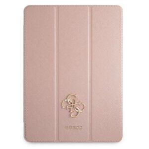 guess guic11pusaspi ipad 11" 2021 book cover różowy/pink saffiano collection