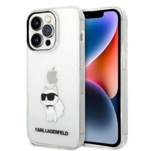 karl lagerfeld klhcp14lhnchtct iphone 14 pro 6,1" transparent hardcase iml nft choupette