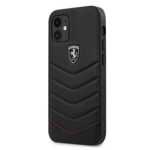 ferrari fehquhcp12sbk iphone 12 mini 5,4" czarny/black hardcase off track quilted