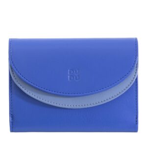 dudu real leather purse wallet rfid blocking z podwójną klapką, kieszenią na monety, 8 miejscami na karty kredytowe i debetowe