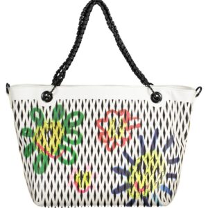 torba desigual damska biała