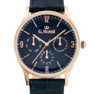 zegarek g. rossi - 10737a-6f3 (zg258f) blue/r.g. + box