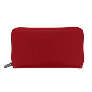 nuvola pelle zip around wallet for women in nappa leather large purse with coin and card holders