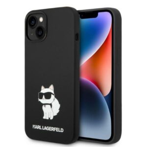 karl lagerfeld klhcp14msnchbck iphone 14 plus 6,7" hardcase czarny/black silicone choupette