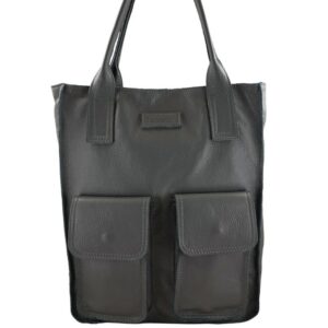 torby shopper bag do pracy - szare ciemne