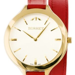 zegarek damski bisset bsae20 - (zb545b) - długi pasek