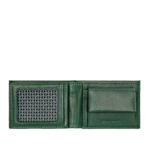 nuvola pelle small mens wallet minimalist in soft leather with coin pocket id window folded money cash