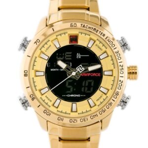 zegarek męski naviforce - nf9093 (zn041e) - gold + box