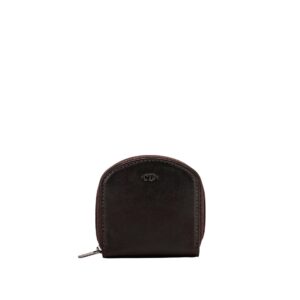 nuvola pelle coin purse in soft leather nappa coin tray well shape with zipper around