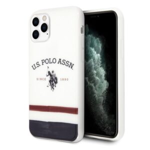 us polo ushcn58pcstrb iphone 11 pro biały/white tricolor pattern collection