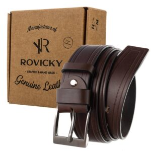 czarny pasek męski skóra naturalna klamra rovicky