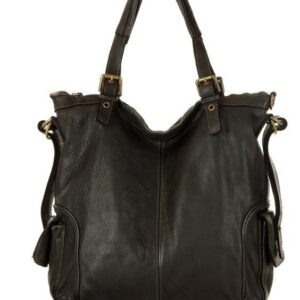 marco mazzini miejska torba skórzana z regulowaną rączką old leather handmade czarna