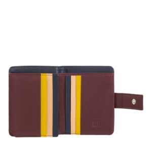 dudu mały kobiecy portfel rfid z wielokolorowej skóry nappa na kartę kredytową