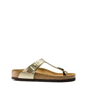 klapki marki birkenstock model gizeh kolor zółty. obuwie damskie. sezon: wiosna/lato