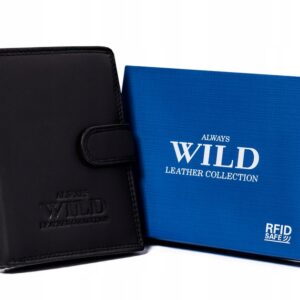 skórzany portfel męski z systemem rfid — always wild