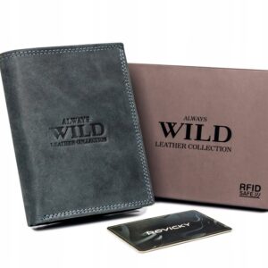 skórzany męski portfel wild n4-chm-nl rfid