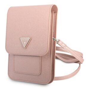 guess torebka guwbsatmpi różowy/pink saffiano triangle